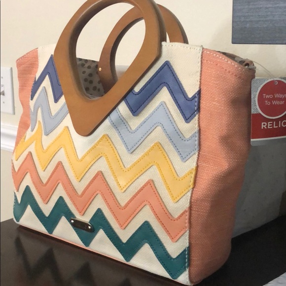 Relic Wooden-Handle Satchel Multi Color - Picture 3 of 4